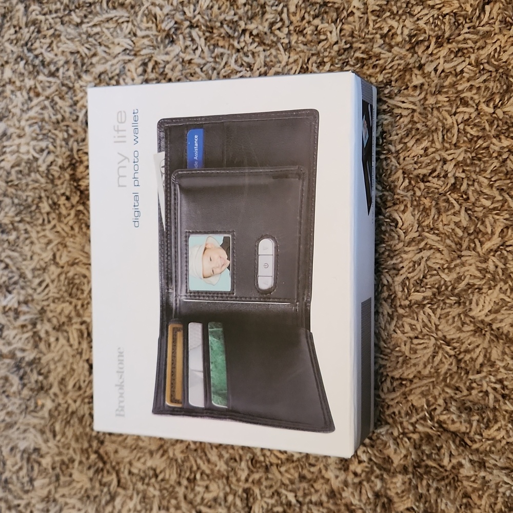 Brookstone Digital Leather Wallet